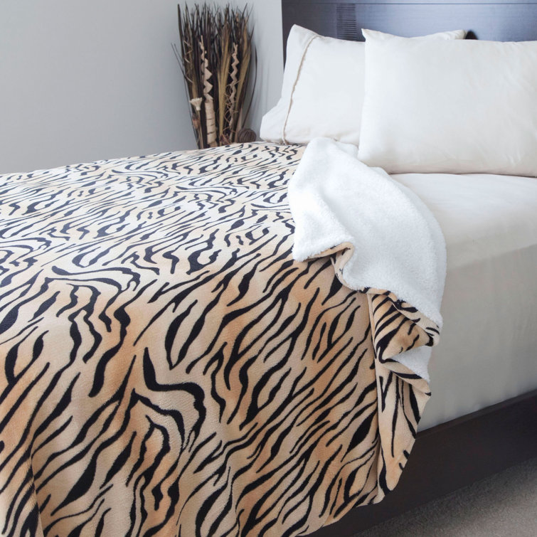 Lavish Home Tiger Throw Blanket & Reviews Wayfair Canada